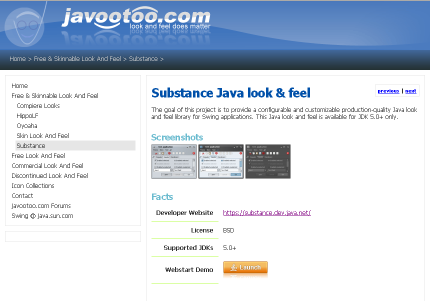 Javootoo Substance section