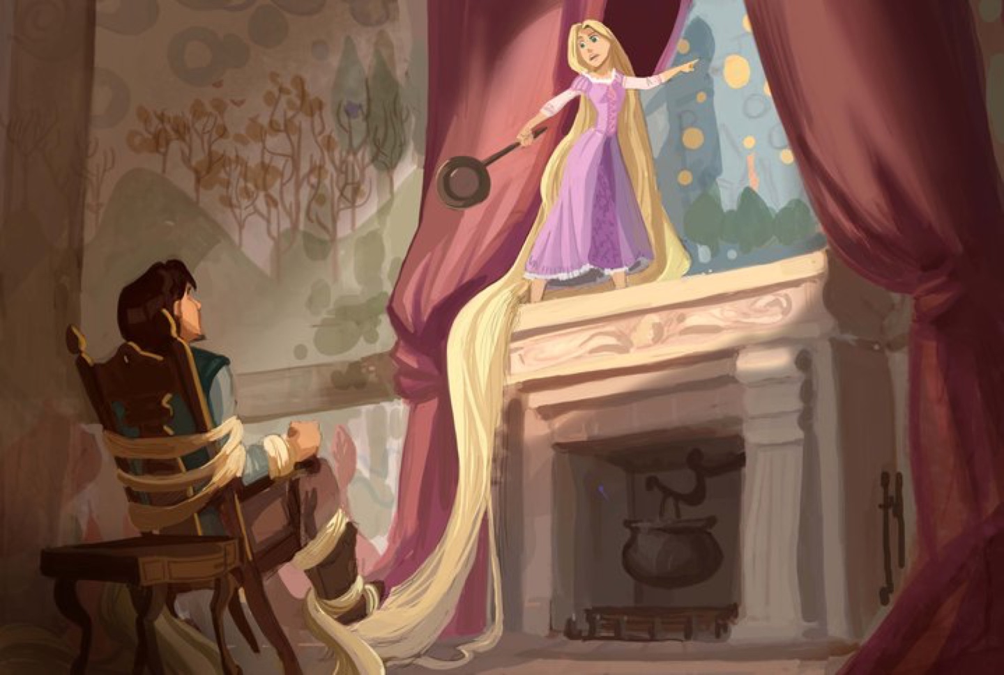 Tangled Рапунцель в башне